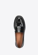 Patent leather platform court shoes, black, 95-D-519-1-37, Photo 5