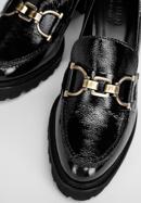 Patent leather court shoes with buckle detail, black, 97-D-107-3-35, Photo 7