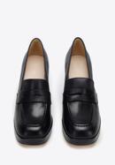 Leather platform court shoes, black, 96-D-507-6-40, Photo 3