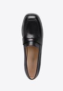 Leather platform court shoes, black, 96-D-507-6-38, Photo 4