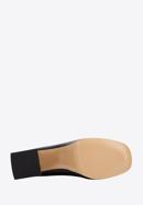 Leather platform court shoes, black, 96-D-507-0-41, Photo 6