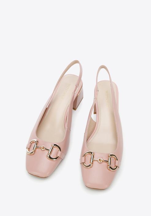 Sling back court shoes, muted pink, 96-D-503-P-36, Photo 3