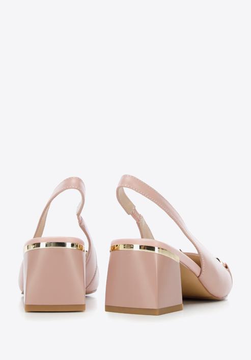 Sling back court shoes, muted pink, 96-D-503-P-36, Photo 5