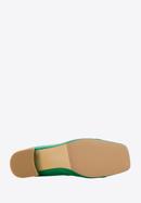 Leather block heel court shoes, green, 96-D-510-9-39, Photo 6