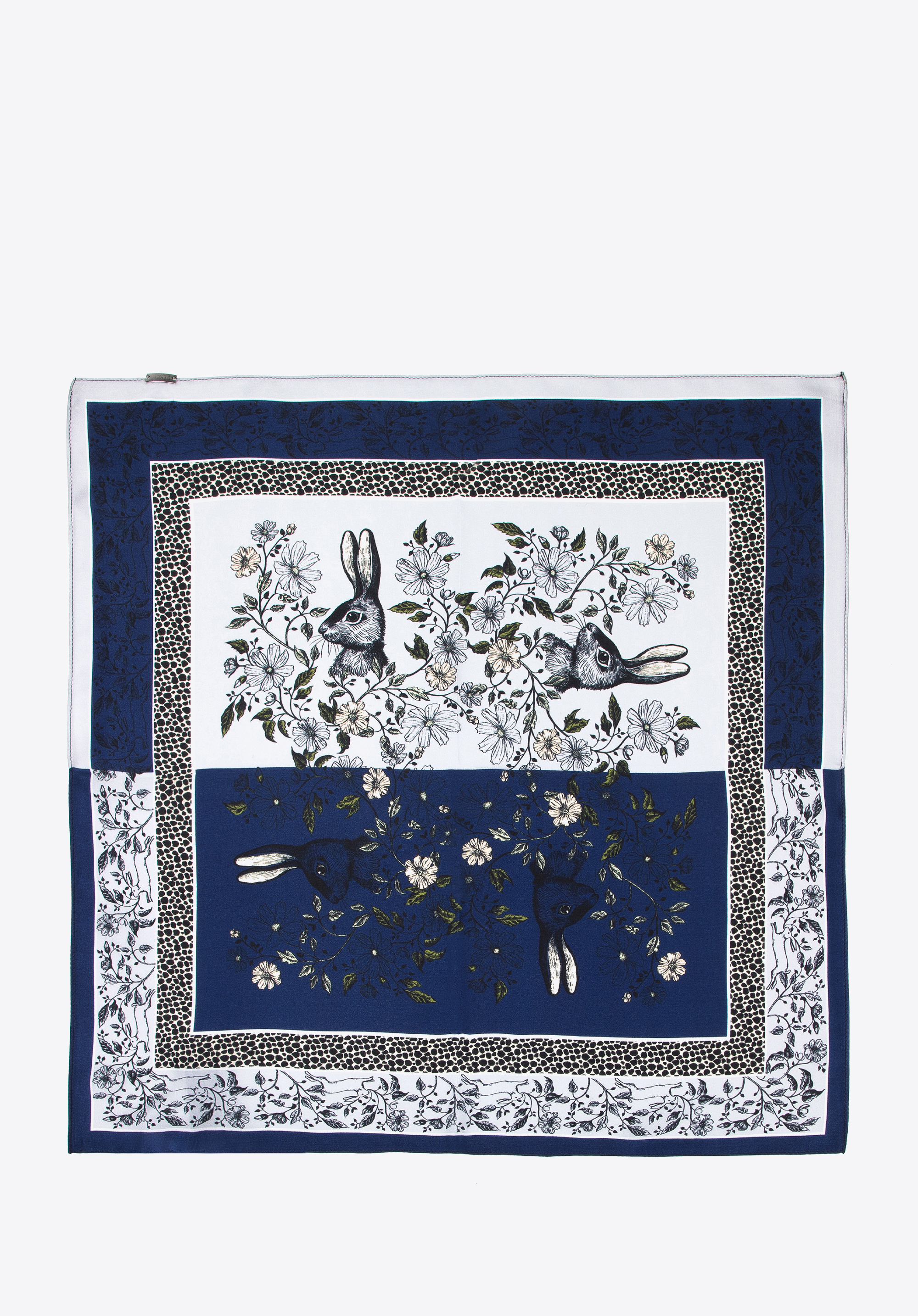 Women's large silk patterned shawl, , 95-7D-S01-X10, Photo 1