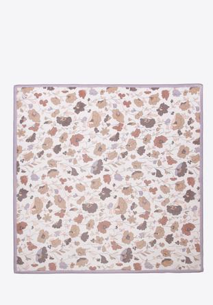 Women's patterned silk neckerchief, pink-beige, 98-7D-S91-X2, Photo 1