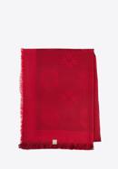 Women's monogram shawl, red, 97-7D-001-3, Photo 1