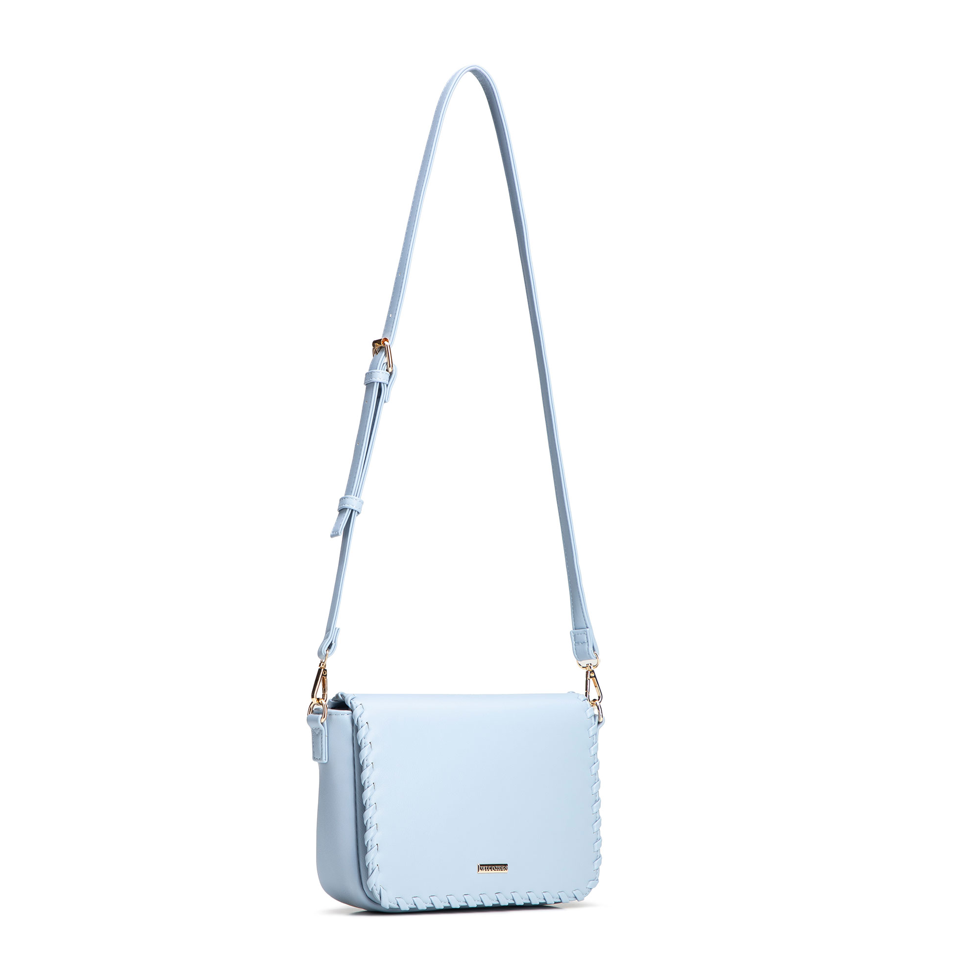 Modrá crossbody kabelka s klopou 100-4Y-235-N, Vyberte variant modrá