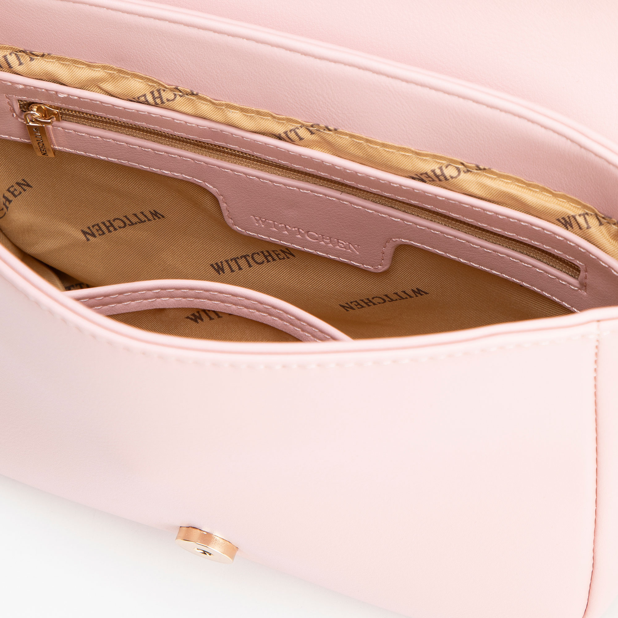 Ružová crossbody kabelka s klopou 100-4Y-235-P, Vyberte variant ružová