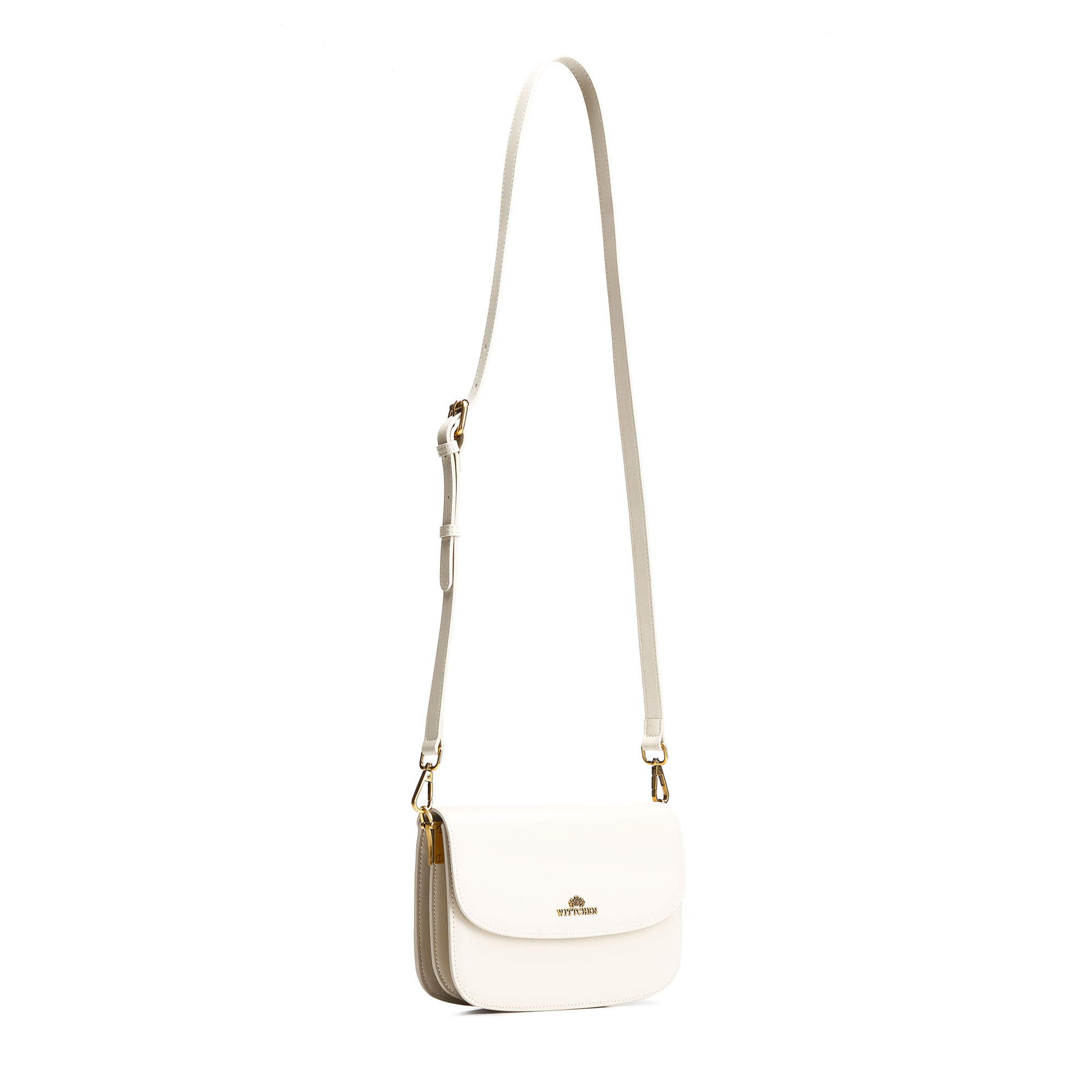 Dámska crossbody z prírodnej kože krémová 100-4E-214-0, Vyberte variant krémová
