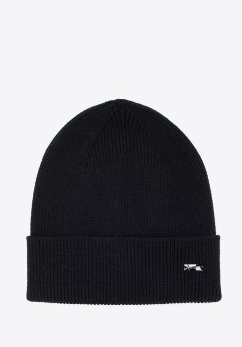 Classic winter hat, black, 95-HF-021-1, Photo 1