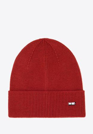 Classic winter hat, brick red, 95-HF-021-2, Photo 1