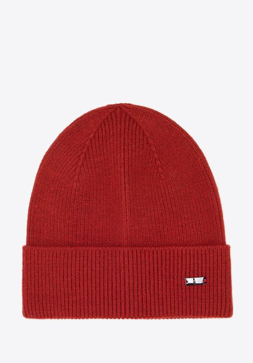 Classic winter hat, brick red, 95-HF-021-9, Photo 1