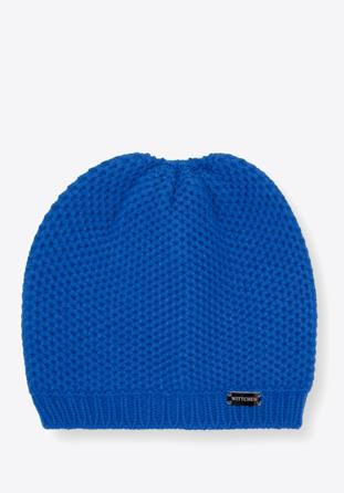 Women's classic beanie hat, blue, 95-HF-006-N, Photo 1