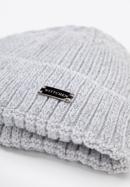 Women's winter hat, light grey, 95-HF-013-N, Photo 2