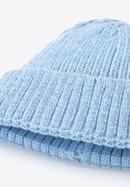 Damska czapka z odblaskowym włóknem, jasny niebieski, 95-HF-013-8, Zdjęcie 2