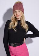 Women's winter cable knit hat, thistle, 95-HF-019-P, Photo 15