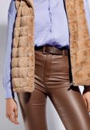 Women's faux fur gilet, brown, 95-9W-102-5-XL, Photo 3