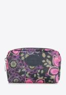 Women's small cosmetic bag, black-violet, 95-3-101-4, Photo 1