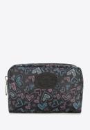 Women's small cosmetic bag, black-pink, 95-3-101-8, Photo 1