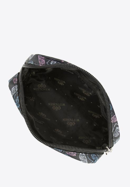 Women's small cosmetic bag, black-pink, 95-3-101-8, Photo 3