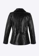 Cropped leather biker jacket, black, 99-09-401-1-XL, Photo 4