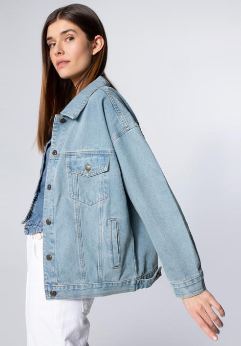 Women's oversize denim jacket, , 98-9X-900-1-L/XL, Photo 6