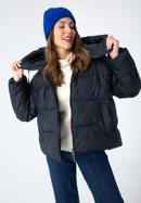 Women's oversize jacket, navy blue, 97-9D-401-P-L, Photo 3