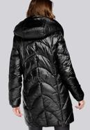 Damska kurtka pikowana długa, czarny, 93-9D-404-1-XL, Zdjęcie 3