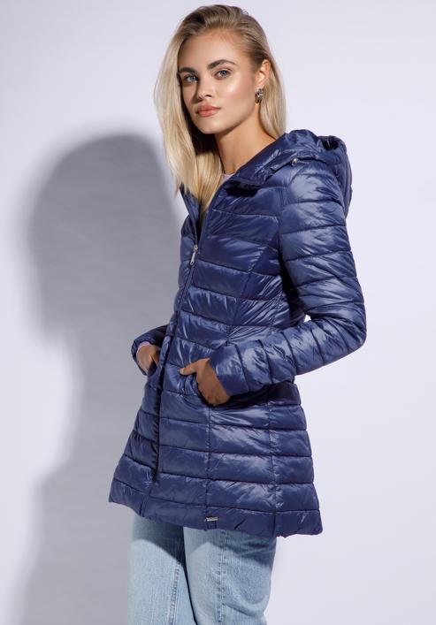 Women's quilted jacket, navy blue, 95-9N-100-1-XL, Photo 3