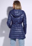 Women's quilted jacket, navy blue, 95-9N-100-N-M, Photo 4