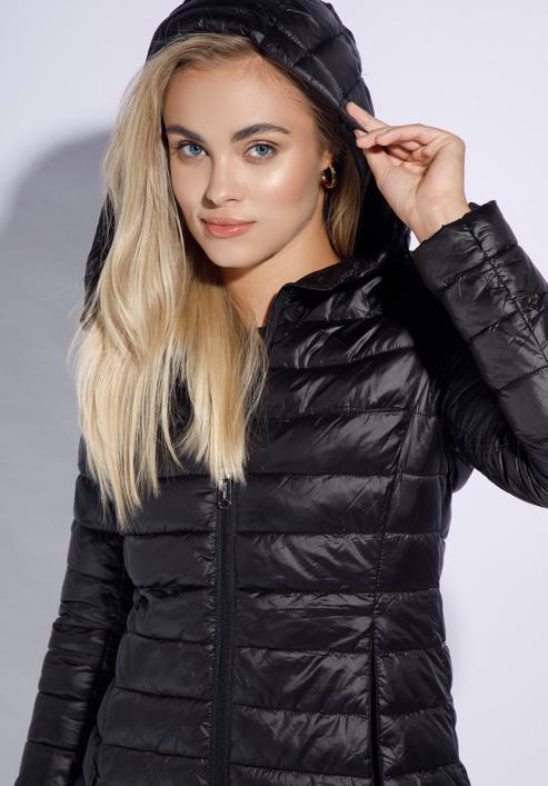 Women's quilted jacket, black, 95-9N-100-3-3XL, Photo 5