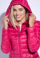 Women's quilted jacket, pink, 95-9N-100-P-S, Photo 5