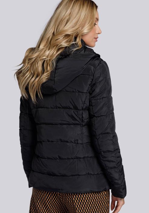 Women's quilted jacket, black, 93-9N-103-1-S, Photo 4
