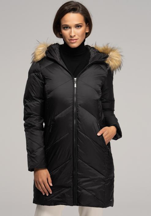 Women's mid-thigh-length down jacket | WITTCHEN