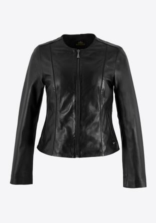 Women's leather jacket, black, 99-09-400-1-XL, Photo 1