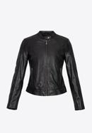 Women's leather jacket, dark brown, 97-09-804-N-M, Photo 30