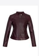 Women's leather jacket, plum, 97-09-804-Z-XL, Photo 30