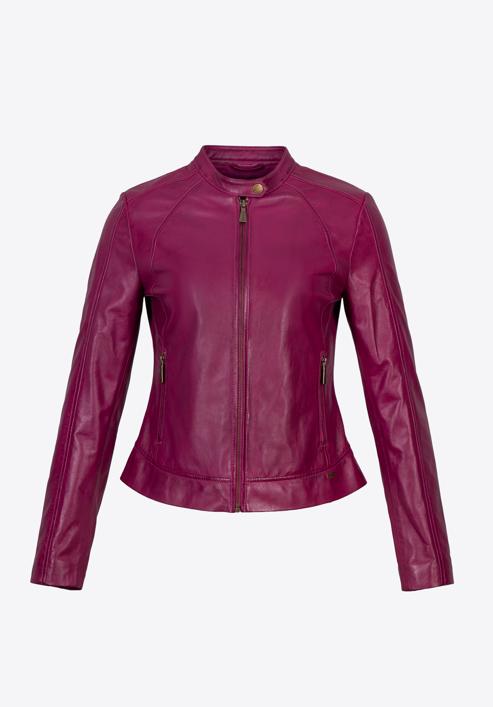 Women's leather jacket, pink, 97-09-804-5-L, Photo 30