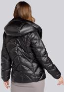 Damska kurtka z nylonu pikowana w zygzaki, czarny, 93-9D-403-8-XS, Zdjęcie 4