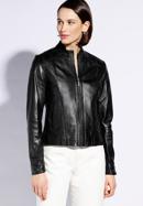 Women's leather jacket, black, 96-09-800-5-XL, Photo 1