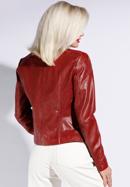 Women's leather jacket, red, 96-09-800-1-M, Photo 4