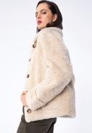 Women's teddy faux fur jacket, beige, 97-9W-002-1-M, Photo 2