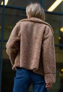 Women's teddy faux fur jacket, brown, 97-9W-002-5-XL, Photo 4