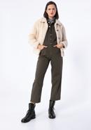 Women's teddy faux fur jacket, beige, 97-9W-002-1-S, Photo 5
