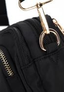 Women's 2 in1 nylon crossbody bag, black-gold, 98-4Y-103-1S, Photo 6