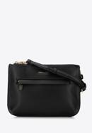 Women's crossbody bag with two compartments, black, 96-4Y-719-3, Photo 1