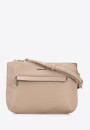 Women's crossbody bag with two compartments, beige, 96-4Y-719-3, Photo 1