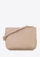 Women's crossbody bag with two compartments, beige, 96-4Y-719-3, Photo 2