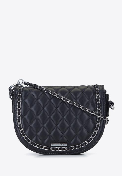 Quilted chain flap bag, black, 93-4Y-216-2, Photo 1
